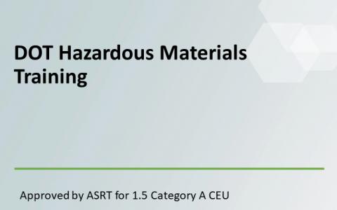 DOT Hazardous Materials Training