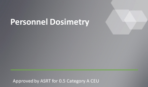 Personnel Dosimetry